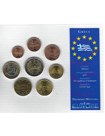 GRECE 2006 SERIE 8 MONNAIES SUP/NC