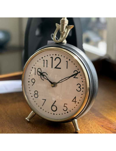 Horloge vintage à poser 17x10x24cm