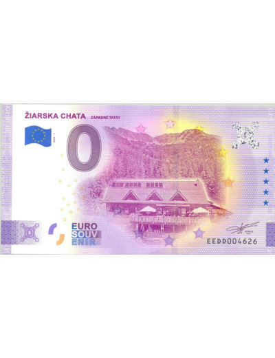 SLOVAQUIE 2020-1 ZIARSKA CHATA BILLET SOUVENIR 0 EURO TOURISTIQUE  NEUF