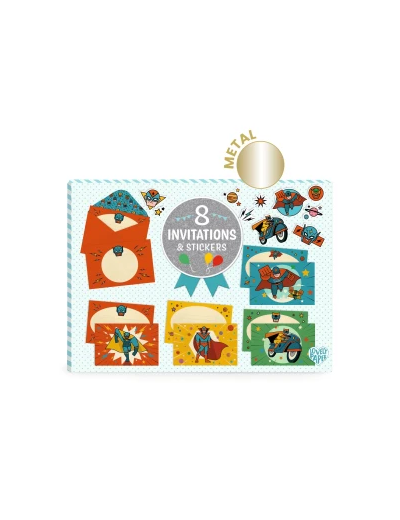 8 invitations et stickers