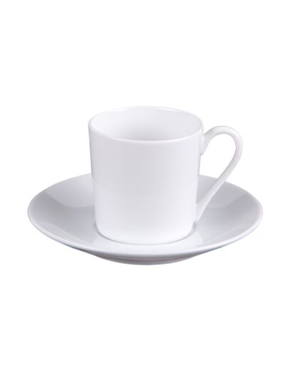 Tasse à café SAVOIE en porcelaine blanche 10 cl