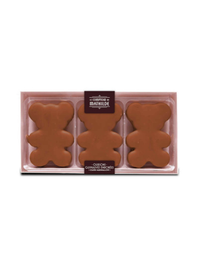 Coffret 3 Oursons Guimauves Chocolat Lait