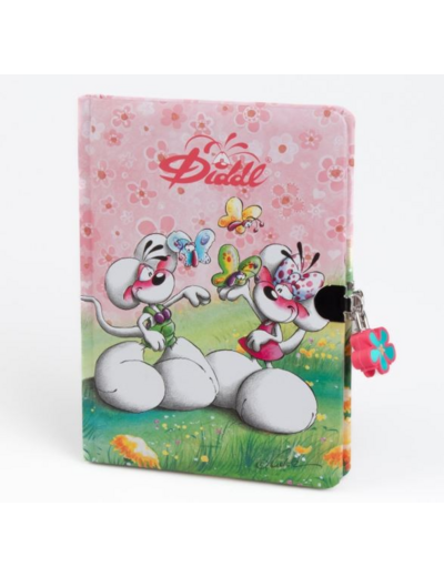 Diddl - Journal secret Rose avec Cadenas
