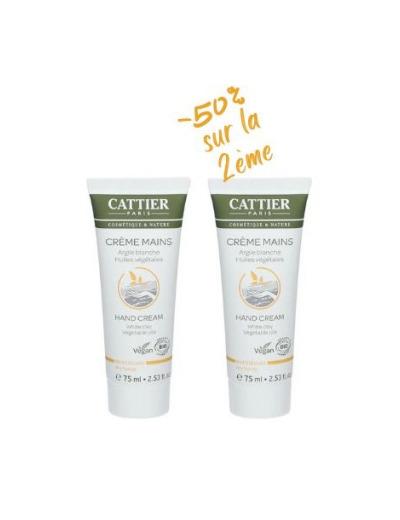 Lot de 2 crèmes mains sèches 2x75ml