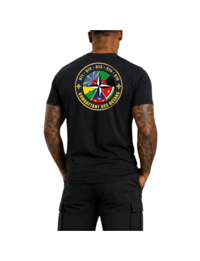 T‑shirt « Rose des océans » – Combattant des océans – Coton 190 g (noir)
