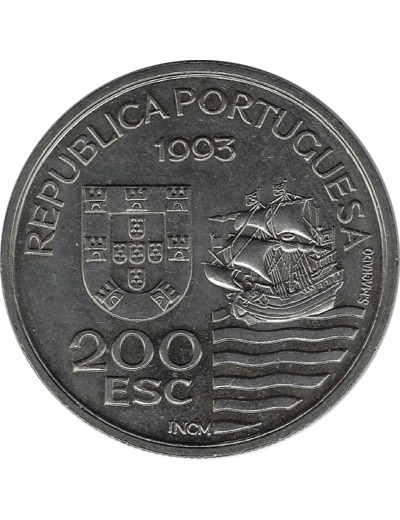 PORTUGAL 200 ESCUDOS ENVIADOS DAIMIOS KIUSHU 1993 SUP-