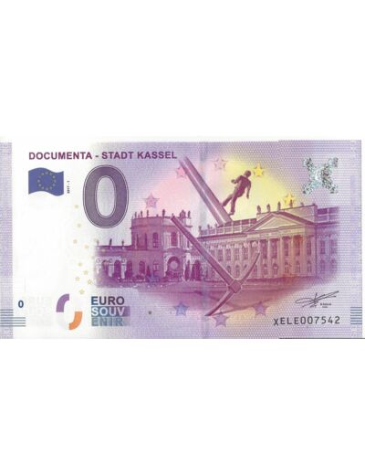 ALLEMAGNE DOCUMENTA STADT KASSEL BILLET SOUVENIR 0 EURO TOURISTIQUE 2017-1 NEUF