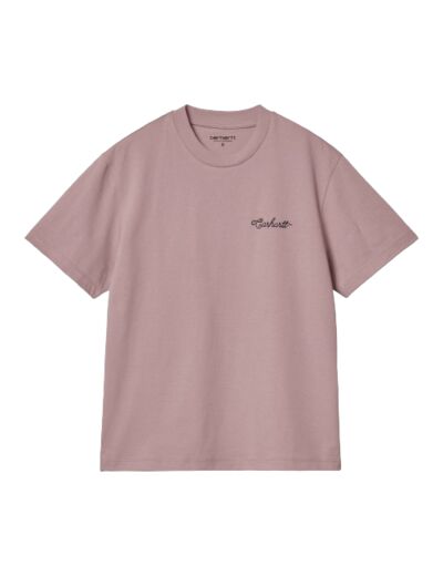Tee Shirt Femme CARHARTT WIP Stitch Glassy Pink