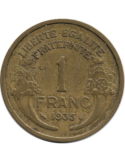 FRANCE 1 FRANC MORLON 1935 TB+(G470)