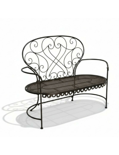 Banc jardin fer Romantique 124x47x100cm