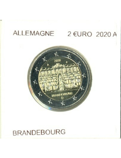 ALLEMAGNE 2020 2 EURO BRANDEBOURG 5 ATELIERS A.D.F.G.J SUP