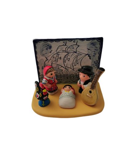 CRECHE en céramique BLOC 8x7cm - PORTUGAL