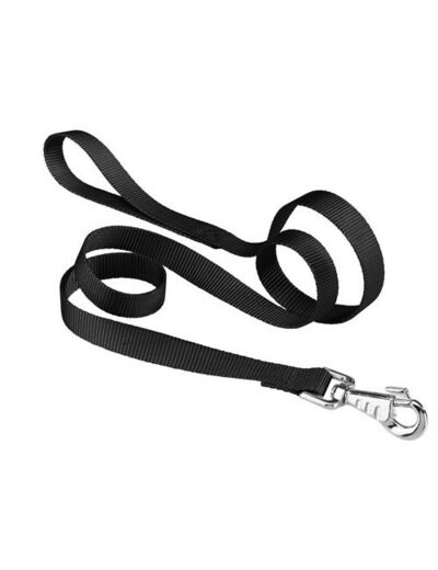 Laisse Nylon noir pour chien - 1M