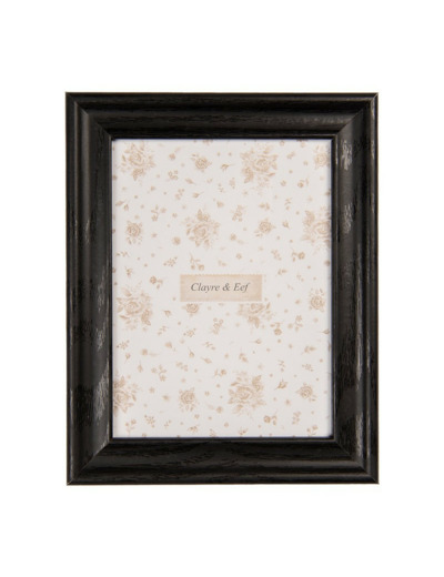 Cadre photo noir résine vintage 18x2x23cm