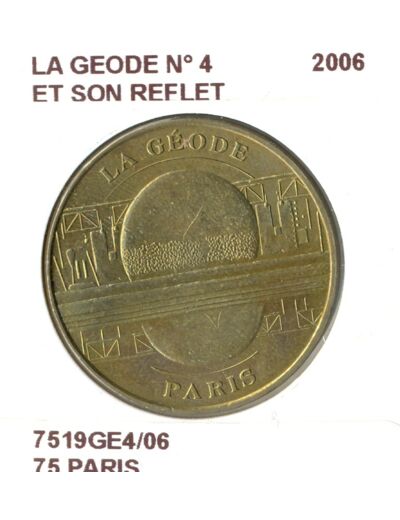 75 PARIS LA GEODE N4 ET SON REFLET 2006 SUP-