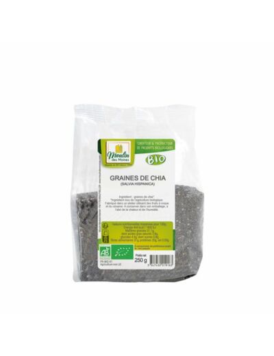 Graines de Chia Bio-250g-Moulin des Moines