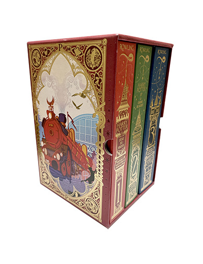 HARRY POTTER - COFFRET HARRY POTTER MINALIMA - GRAPHISME ET ILLUSTRATIONS DE MINALIMA-LIVRES 1 A 3