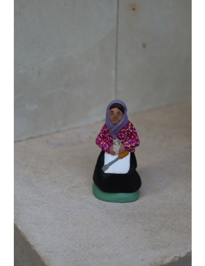 la cueilleuse d'asperges assise