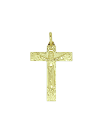 Croix en Plaqué Or 34x26mm