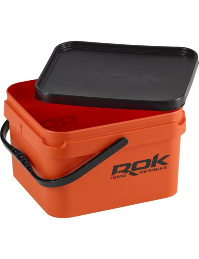 seau carre orange rok fishing
