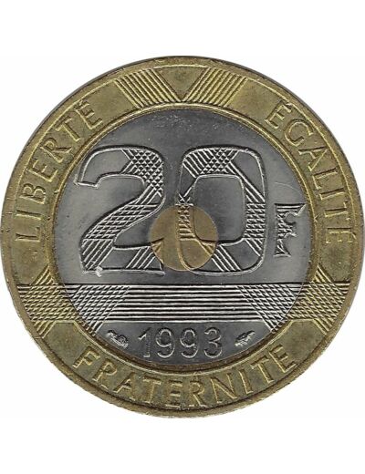 FRANCE 20 FRANCS MONT ST MICHEL 1993 SUP