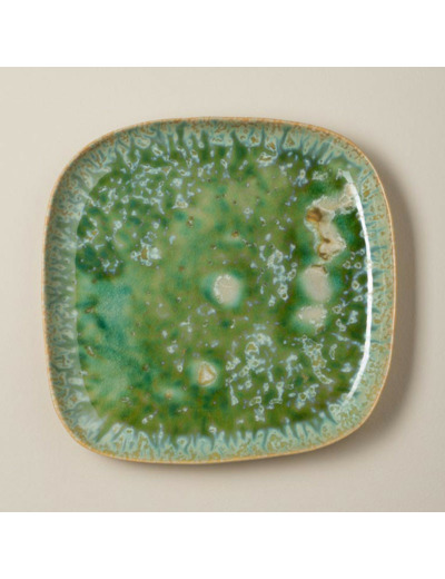Assiette verte Intense 3x28cm