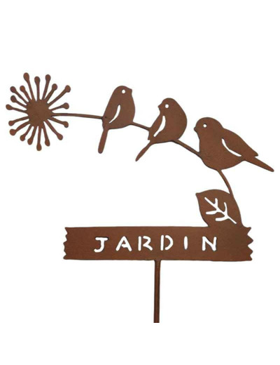 Tuteur déco jardin 34x115x2cm