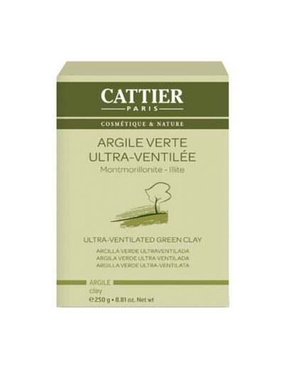 Argile Verte Ultra Ventilée Montmorillonite  Illite 250 g