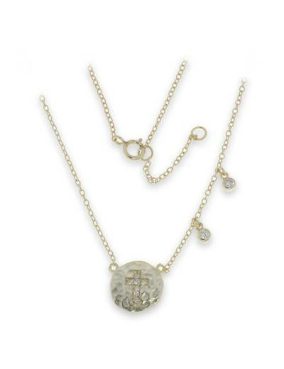Collier en Argent 925 Plaqué Or -  43cm - ZIRCONIUMS