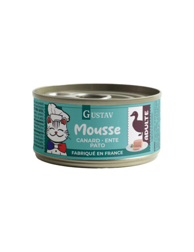 GUSTAV Mousse pour chat, au Canard - 85g
