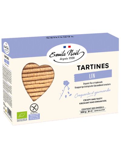 Tartines craquantes Bio au Lin-200g-Emile Noël