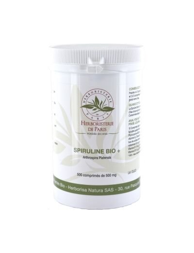 Spiruline bio + 500 comprimés de 500mg