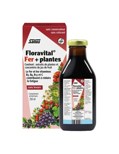 Floravital, fer+plantes-250ml-Salus