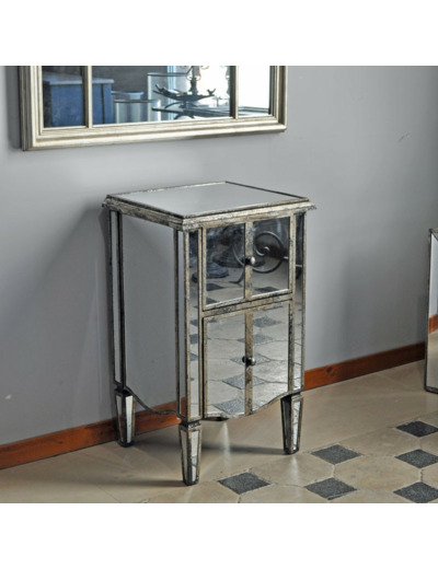 Chevet  commode miroir 75x40x45cm
