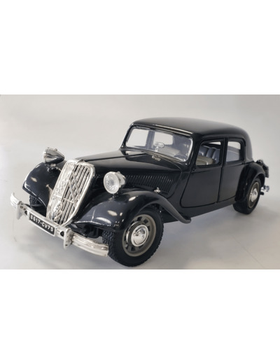 CITROEN TRACTION AVANT 15CV NOIR BURAGO 1/24 SANS BOITE