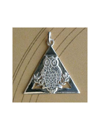 Pendentif chouette en argent