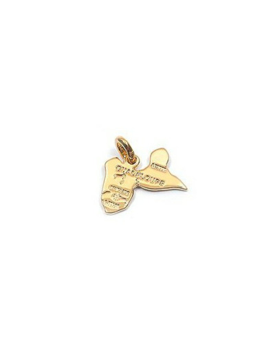 Pendentif en Plaqué Or - CARTE GUADELOUPE 20mm