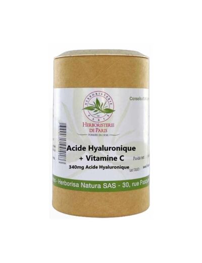 Acide hyaluronique + Vitamine C 60 gélules
