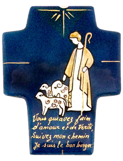 Le bon Pasteur 9,4X7,5cm - EMAUX DU LIBAN