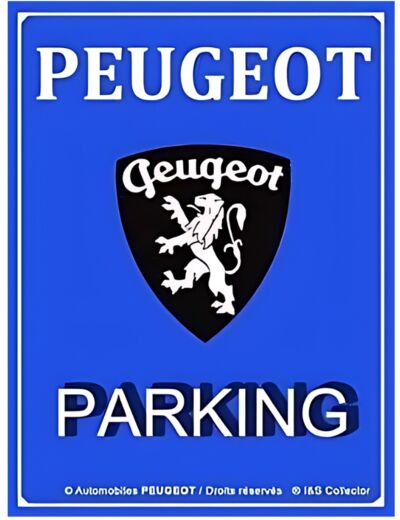 Plaque métal - Peugeot Parking - 40x30cm - 16141RA