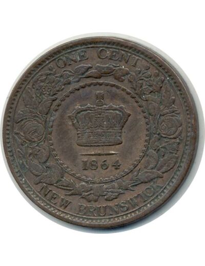 CANADA NEW BRUNSWICK 1 CENT 1864 TTB (W6)