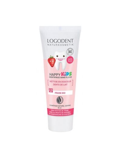 Dentifrice Happy Kids Arôme fraise 50ml