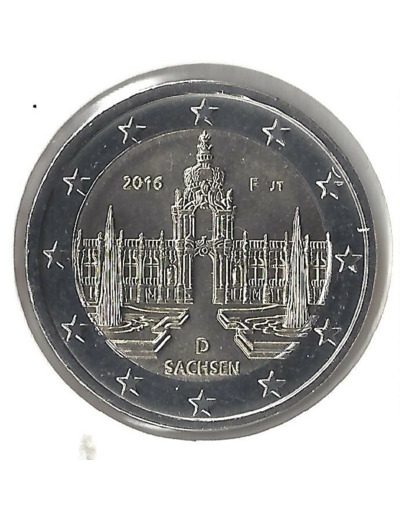 ALLEMAGNE 2016 F  2 EURO COMMEMORATIVE SASCHEN SUP