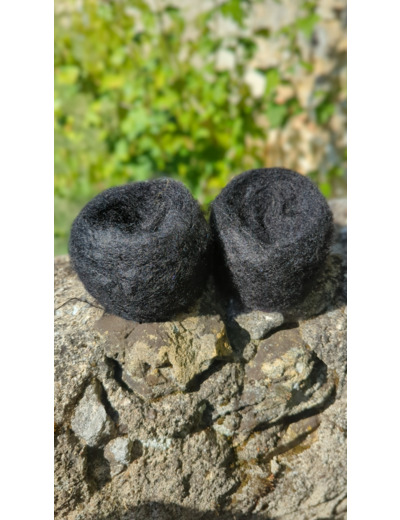 Pelote FLOCON (80% Kid mohair 20% soie) - Noir