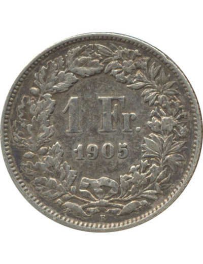 SUISSE 1 FRANC 1905 B TB+