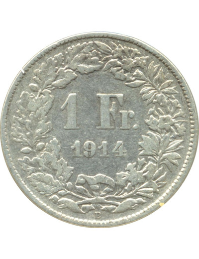 SUISSE 1 FRANC 1914 B TB+ N1