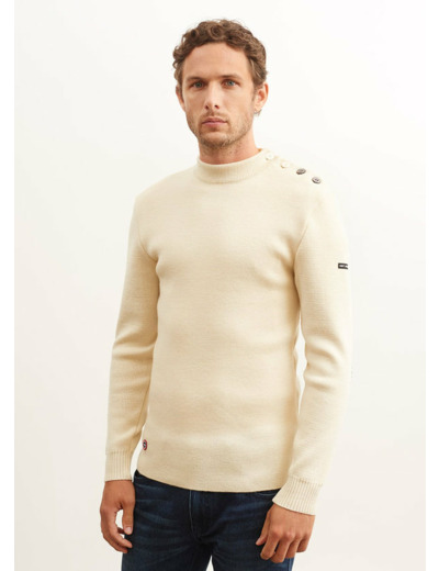Le Chevron Pull Matelot SAINT JAMES x Le Slip Français  en laine vierge