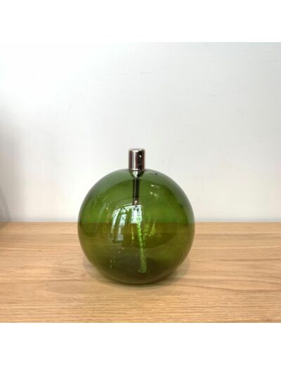 BAZARDELUXE Lampe à huile Boule verte Medium