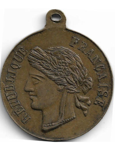 MEDAILLE - FETE NATIONALE 14 JUILLET 1881 TTB