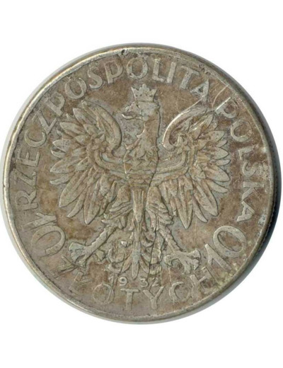 POLOGNE 10 ZLOTY 1932 TB+